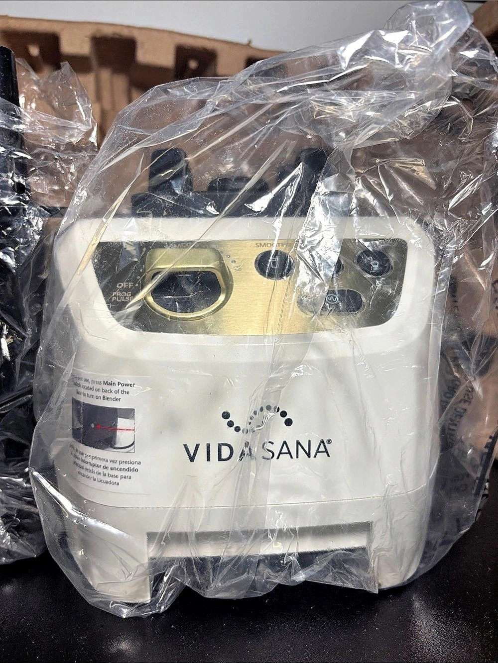 Vida Sana Blender with Attachments Champagne Gold Accent Limited Edition NWT